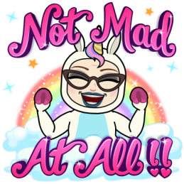 not mad at all unicorn