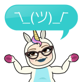 Admin Unicorn shrugging